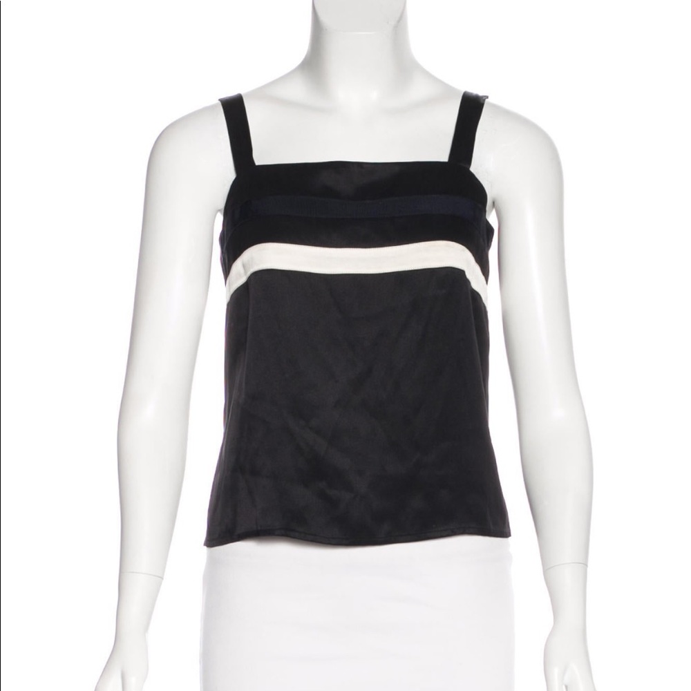 Piazza Sempione silk camisole top black